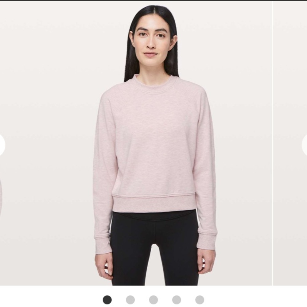 Lululemon close comfort crewneck heathered bliss